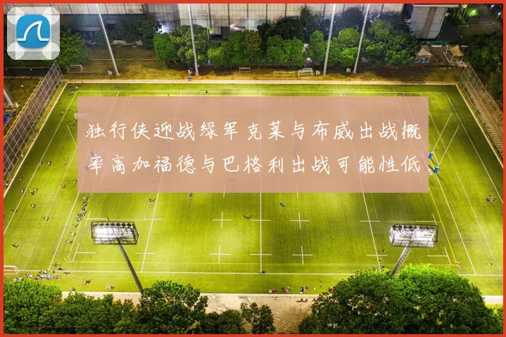 独行侠迎战绿军克莱与布威出战概率高加福德与巴格利出战可能性低